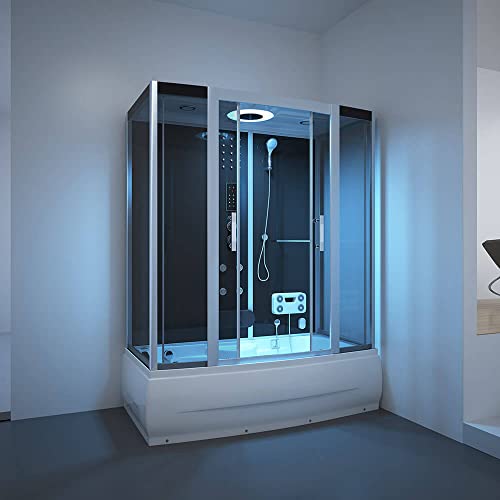 Duschtempel Diamond inklusive Dampfsauna und Whirlpool - 7