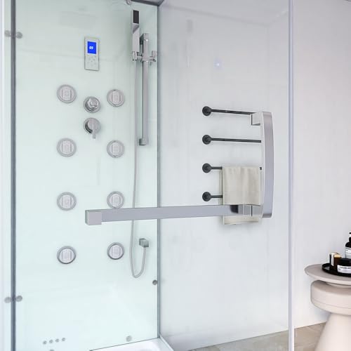 Moderner U-Form Duschtempel Design M mit Dampffunktion - 2