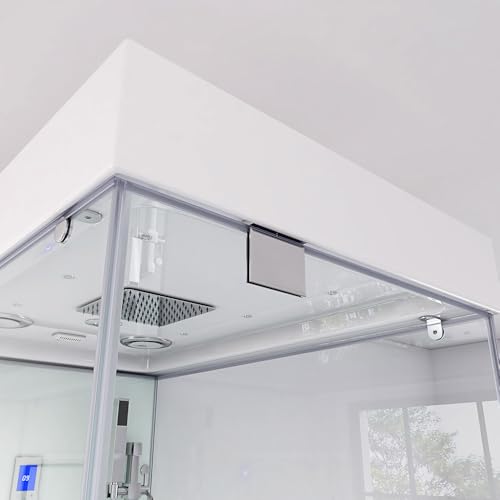 Moderner U-Form Duschtempel Design M mit Dampffunktion - 7