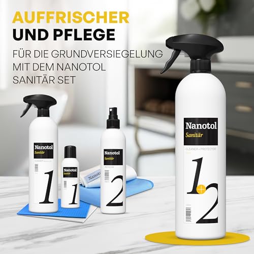 Nanotol Sanitär 1+2 Nanoversiegelung mit Lotuseffekt und Sanitärreiniger - 6