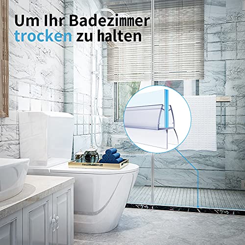 4 x 100 cm Duschdichtungen für 6 – 8 mm Glasdicke - 2