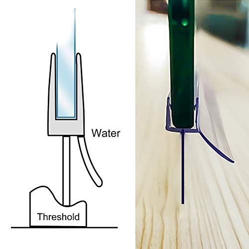 3 x 100 cm H-Typ Duschdichtung für 6 – 8 mm Glasdicke - 5