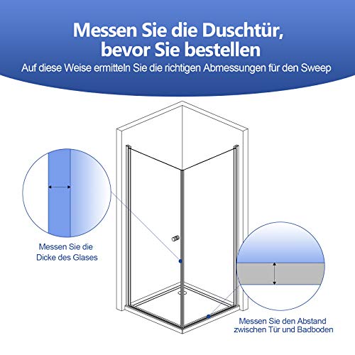 1 x 100 cm Duschdichtung für 7 – 8 mm Glasdicke - 3
