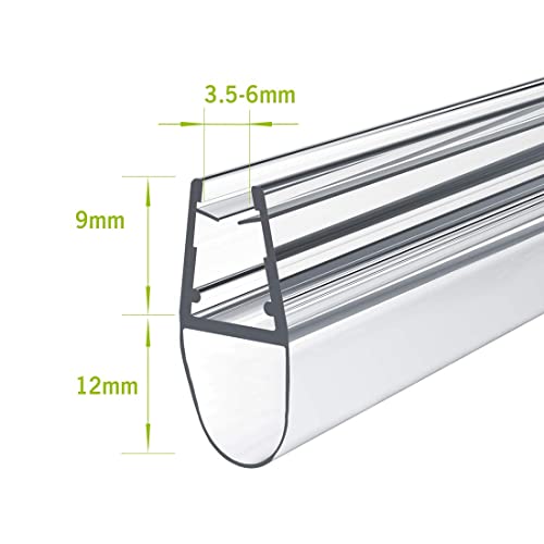 1 x 100 cm Duschdichtung für 4 – 6 mm Glasdicke - 7