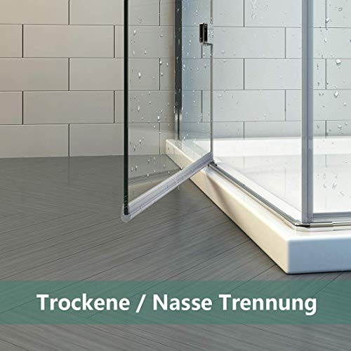 1 x 100 cm Duschdichtung für 4 – 6 mm Glasdicke - 9