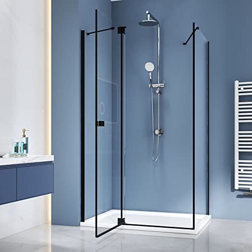 Schwarze Duschabtrennungen - moderne Duschen in dunklem Design