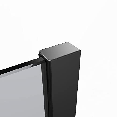 Walk In Duschwand mit schwarzem Rahmen und Nanobeschichtung - 3