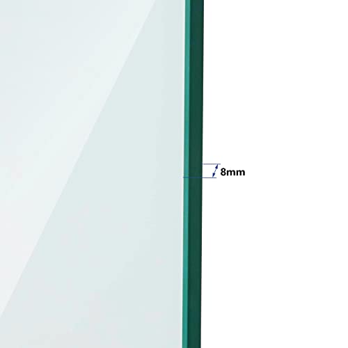 Walk In Duschwand mit schwarzem Rahmen und Nanobeschichtung - 4