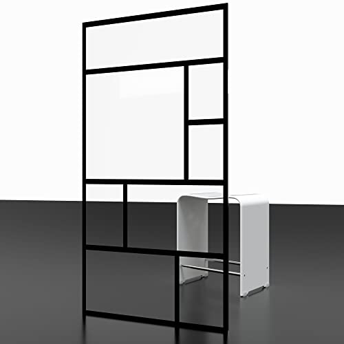 Schwarzer Badewannenaufsatz Dekor Atelier 3 in schwarz-matt - 2
