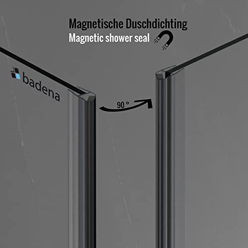 2 x 200 cm Magnetduschdichtung 90 Grad für 5 – 8 mm Glasdicke - 2