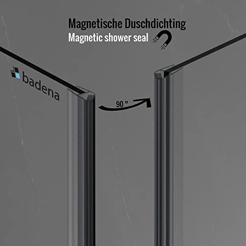 2 x 200 cm Magnetduschdichtung 90 Grad für 5 – 8 mm Glasdicke - 3