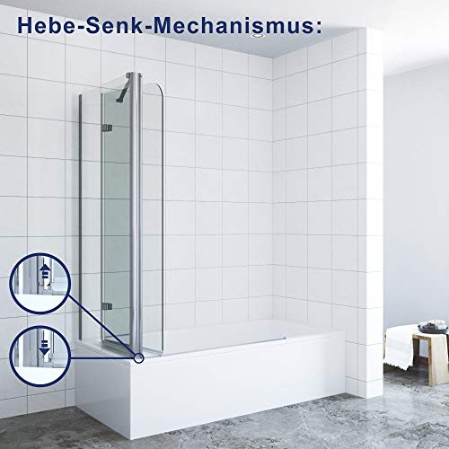 Faltbare Eck-Duschtrennwand mit Seitenwand und Nanobeschichtung - 4