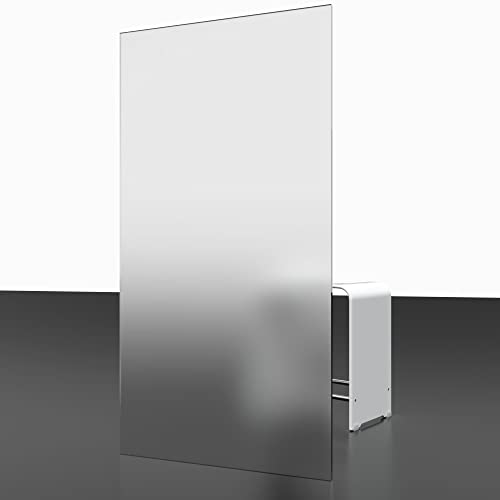 Rahmenlose Nischentür Drehtür Bremen aus Milchglas - 5