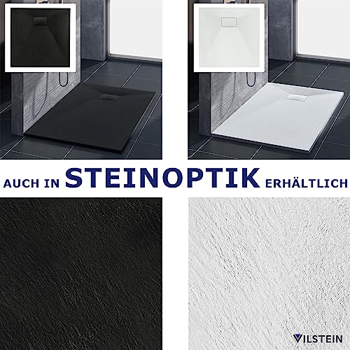 Flache Duschtasse aus Sanitär-Acryl in weiß - 7