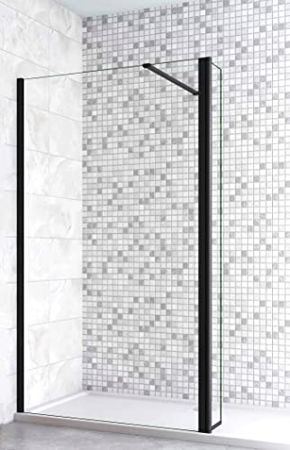 Acezanble Walk in Dusche 50x200cm Duschabtrennung Seitenwand Duschwand mit Flipper Panel - 2