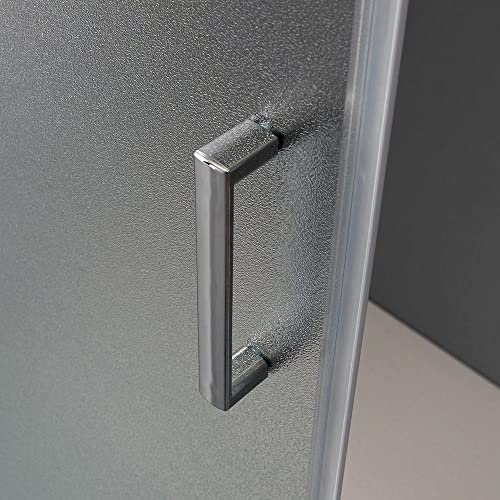 Eckeinstieg Duschkabine 70X90 Mattem Kristallglas H185 mit Schiebetüren | Giada - 3